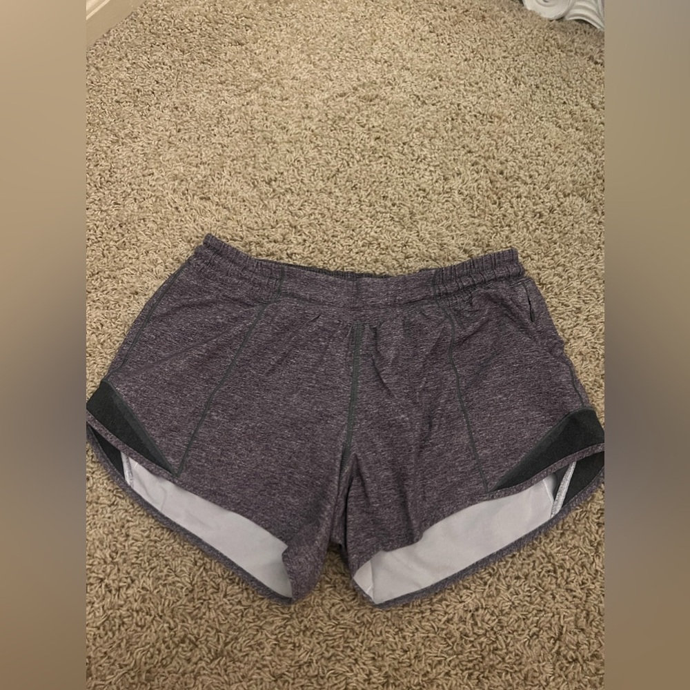 lululemon shorts! size 6 tall, grey